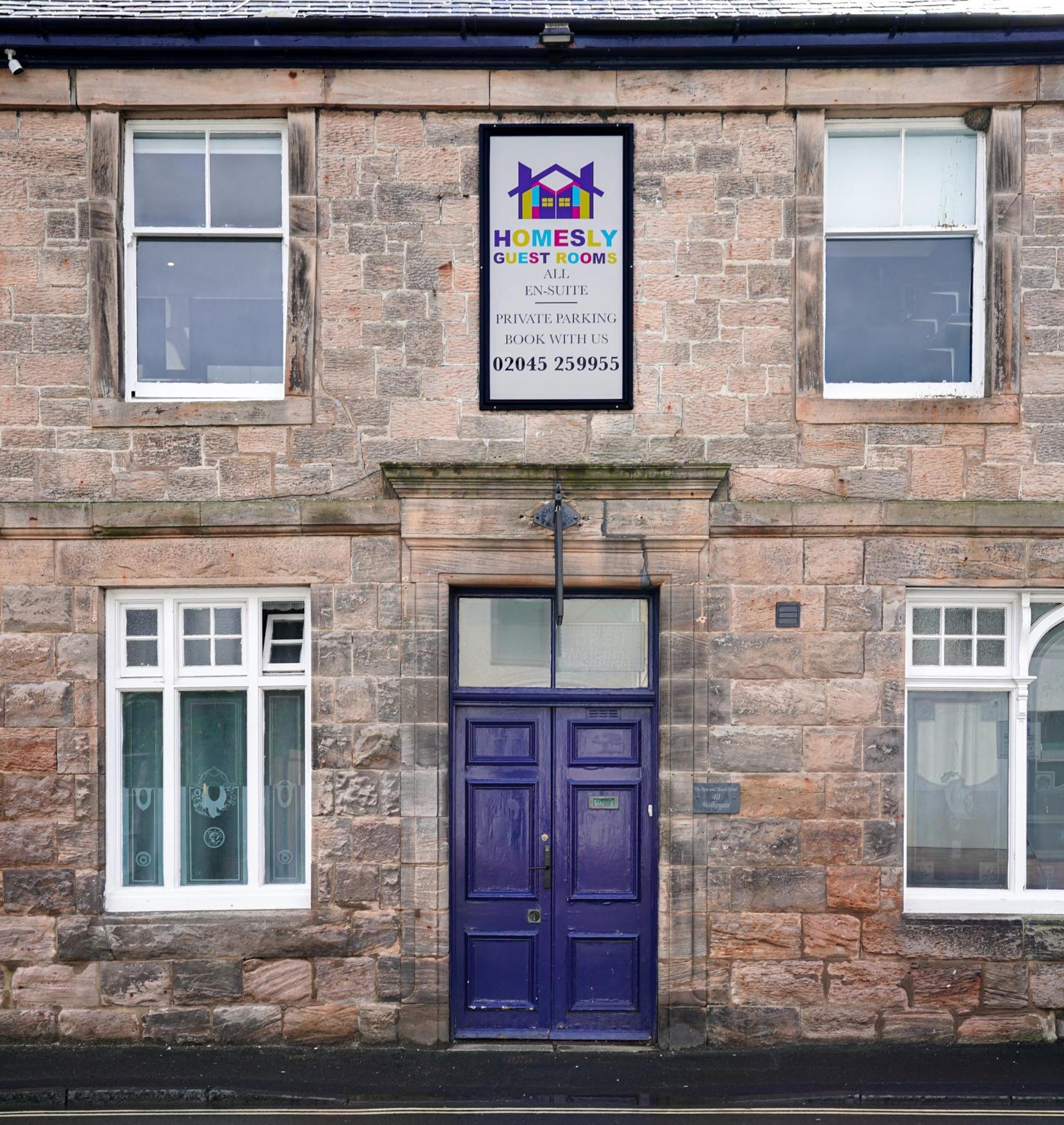 Homesly Guest Rooms, Comfortable En-Suite Guest Rooms With Free Parking And Self Check-In Berwick Upon Tweed Exterior photo